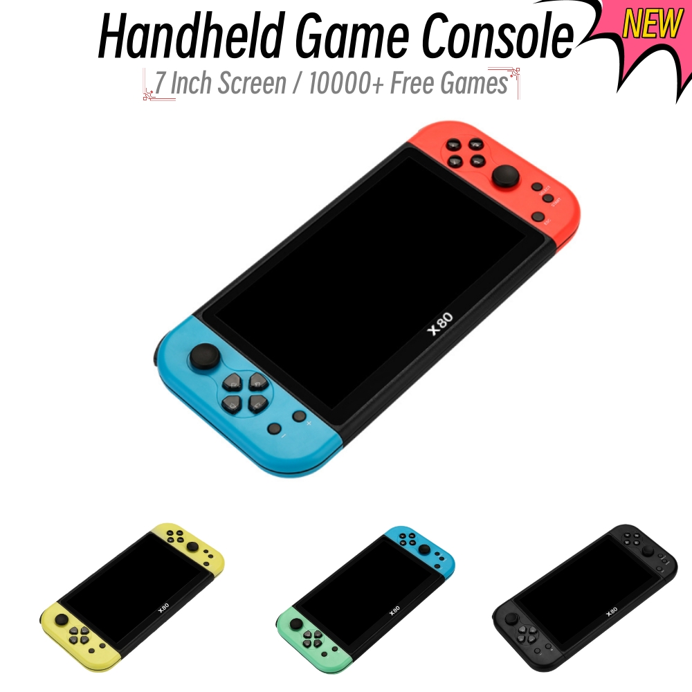Gaming Console X7 - وحدة تحكم ألعاب محمولة X80 ،