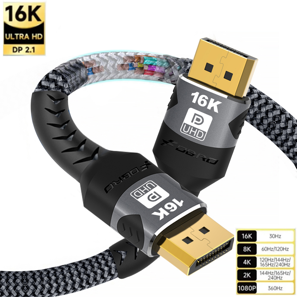 Hdmi Cable 2.1 - 16K DP 2.1 كابل Displayport 16K