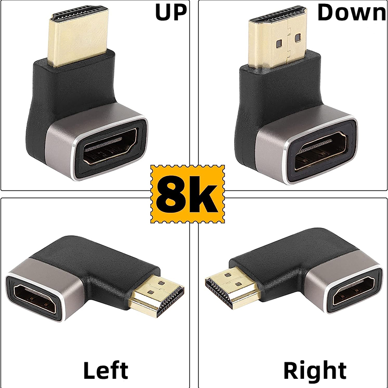 Hdmi Cable 2.1 - زاوية الحق HD 2.1 محول ذكر