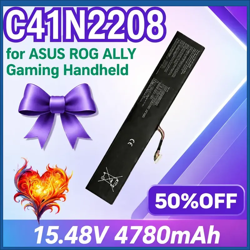 Gaming Console Rog - بطارية جديدة C41N2208 بسعة 4780 مللي