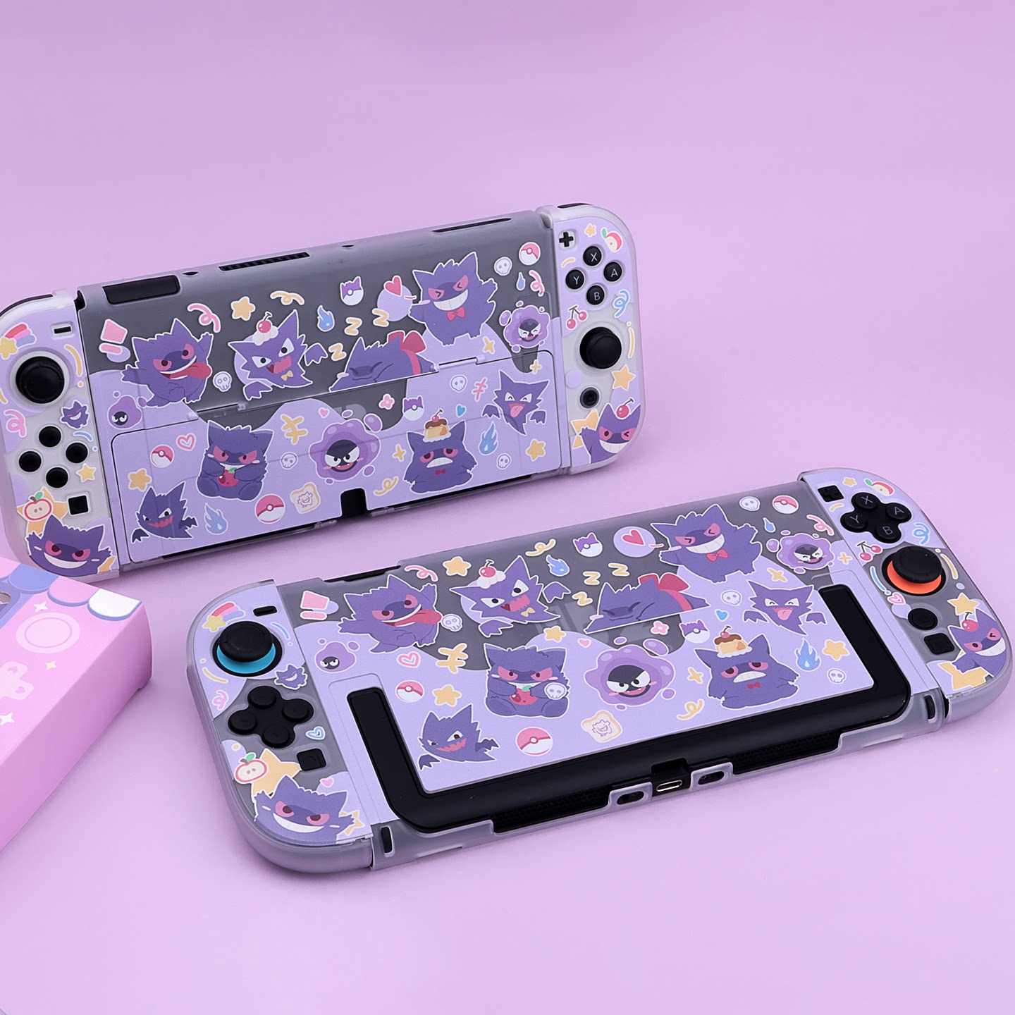 Nintendo Switch Case - غطاء حماية نصف شفاف صلب لجهاز