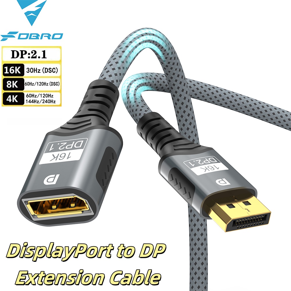 كابل تمديد 16K DP 2.1 80Gbps H - مراجعة Hdmi Cable 2.1 وسعره