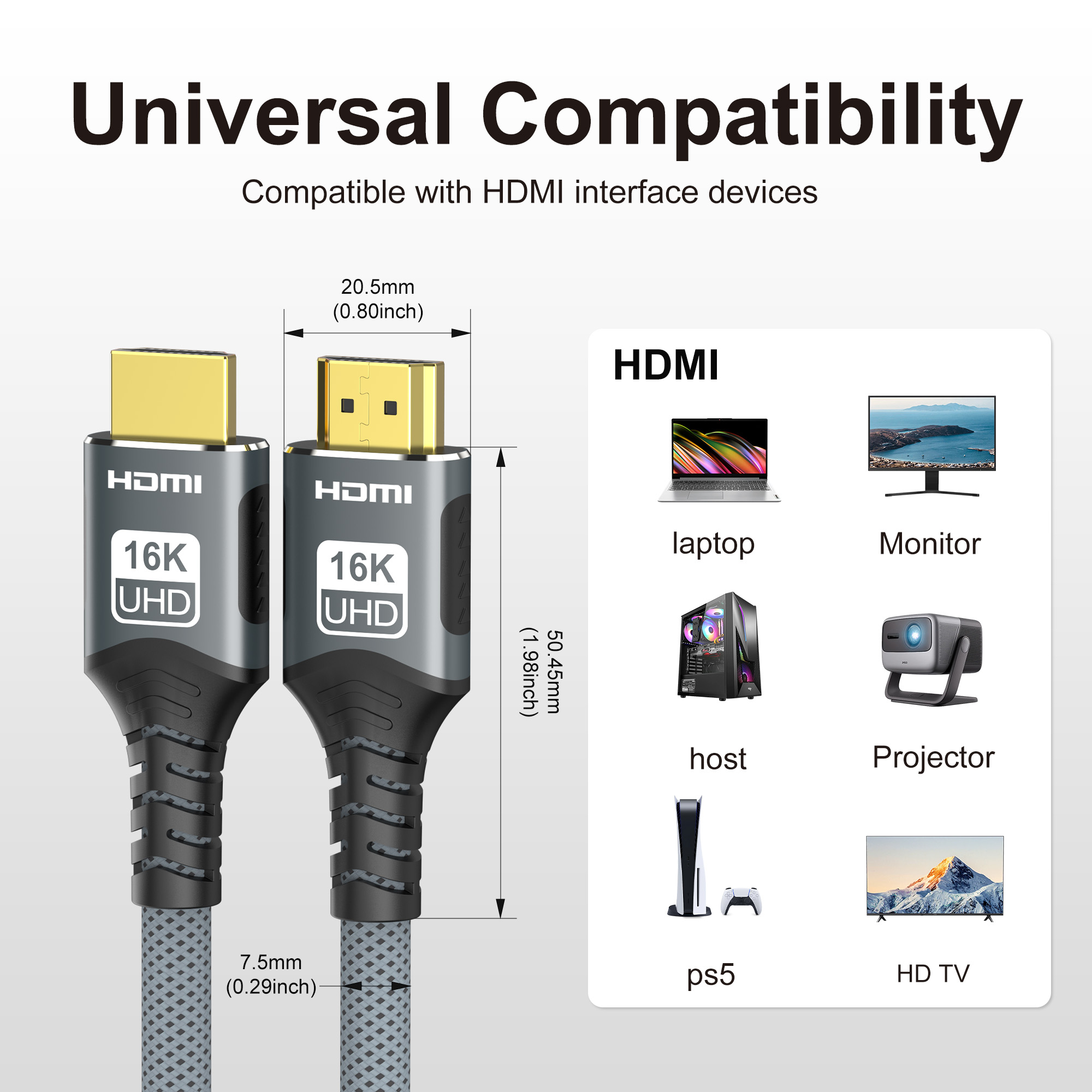 كابل HDMI 2.2 بسرعة 16K وسرعة  - مراجعة Hdmi Cable 2.1 وسعره