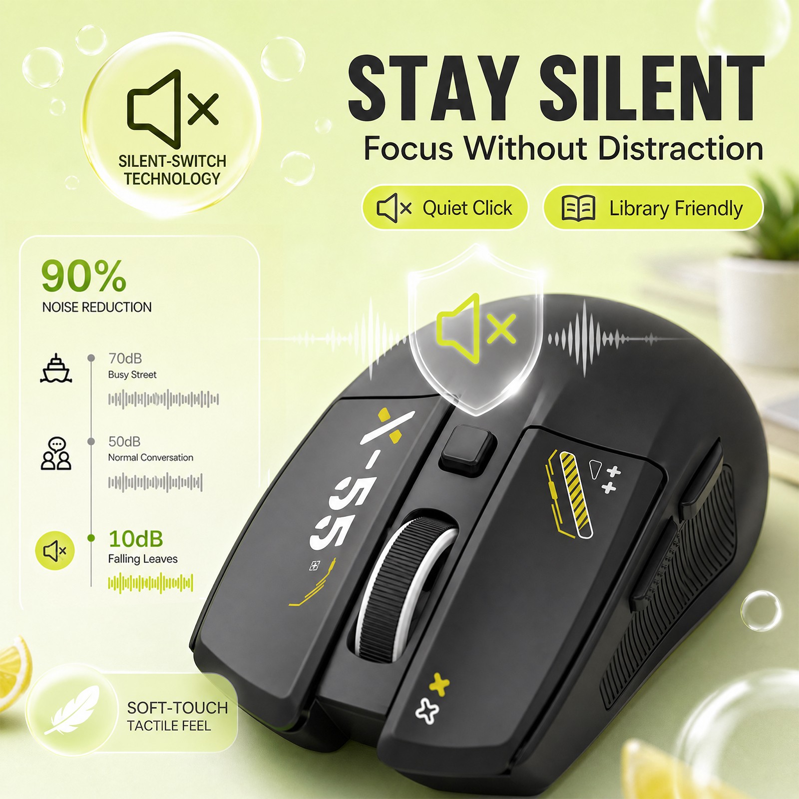 فأرة لاسلكية صامتة E-YOOOSO X- - مراجعة Gaming Console X55 وسعره