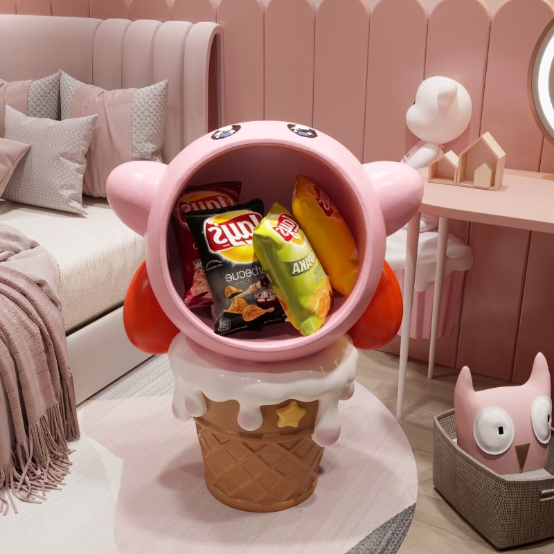 Kawaii تصميم الآيس كريم Kirbye - مراجعة Gaming Console Cabinet وسعره