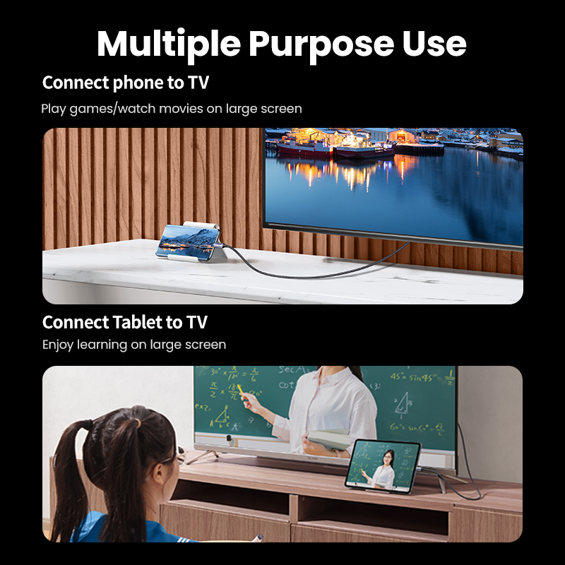 كابل UGREEN USB C إلى 4K 8K مت - مراجعة Hdmi Cable 2.1 وسعره